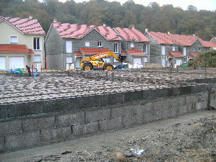 avancement du chantier lors de la cration d'un lotissement